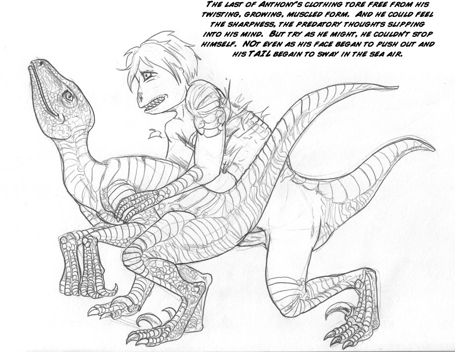 [Arania (Brandon Ondrasek)] Velociraptor Transformation 