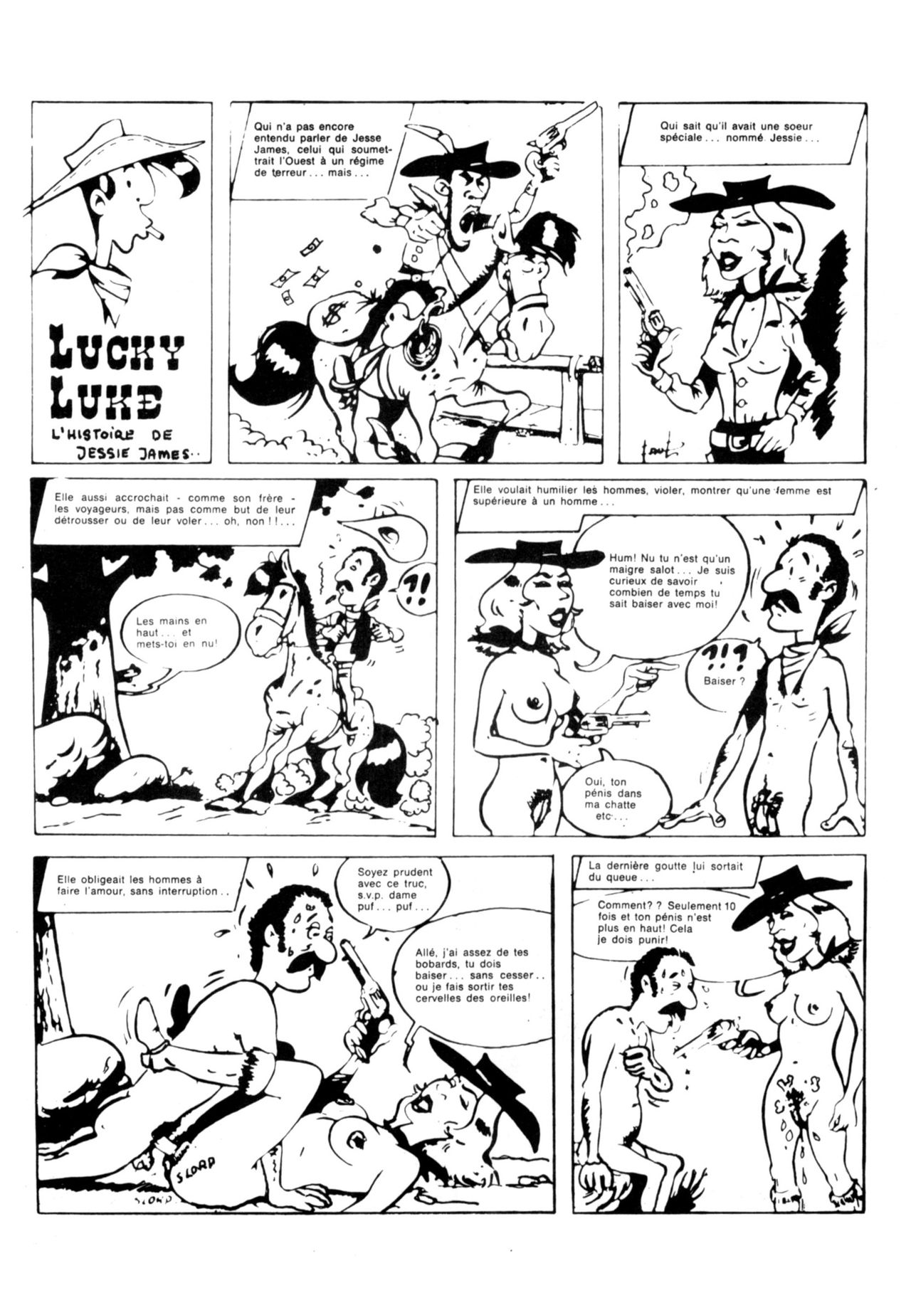 Schuurmans Les aventures sexuelles de Lucky Luke (FR) 
